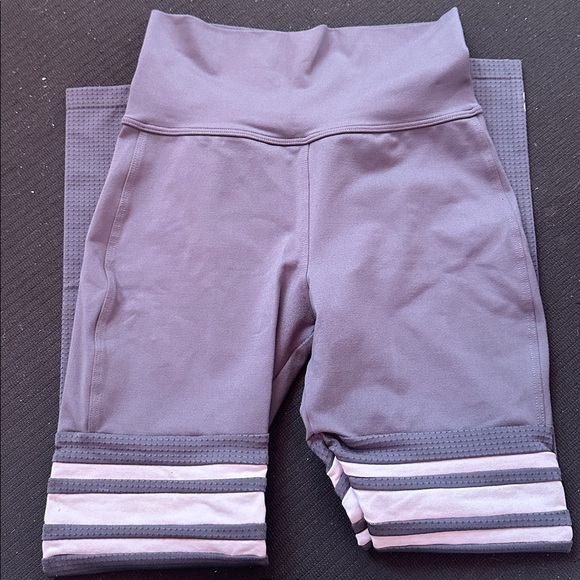 Bombshell Sportswear Pants - Bombshell Sportswear Thigh-High - Grey/White